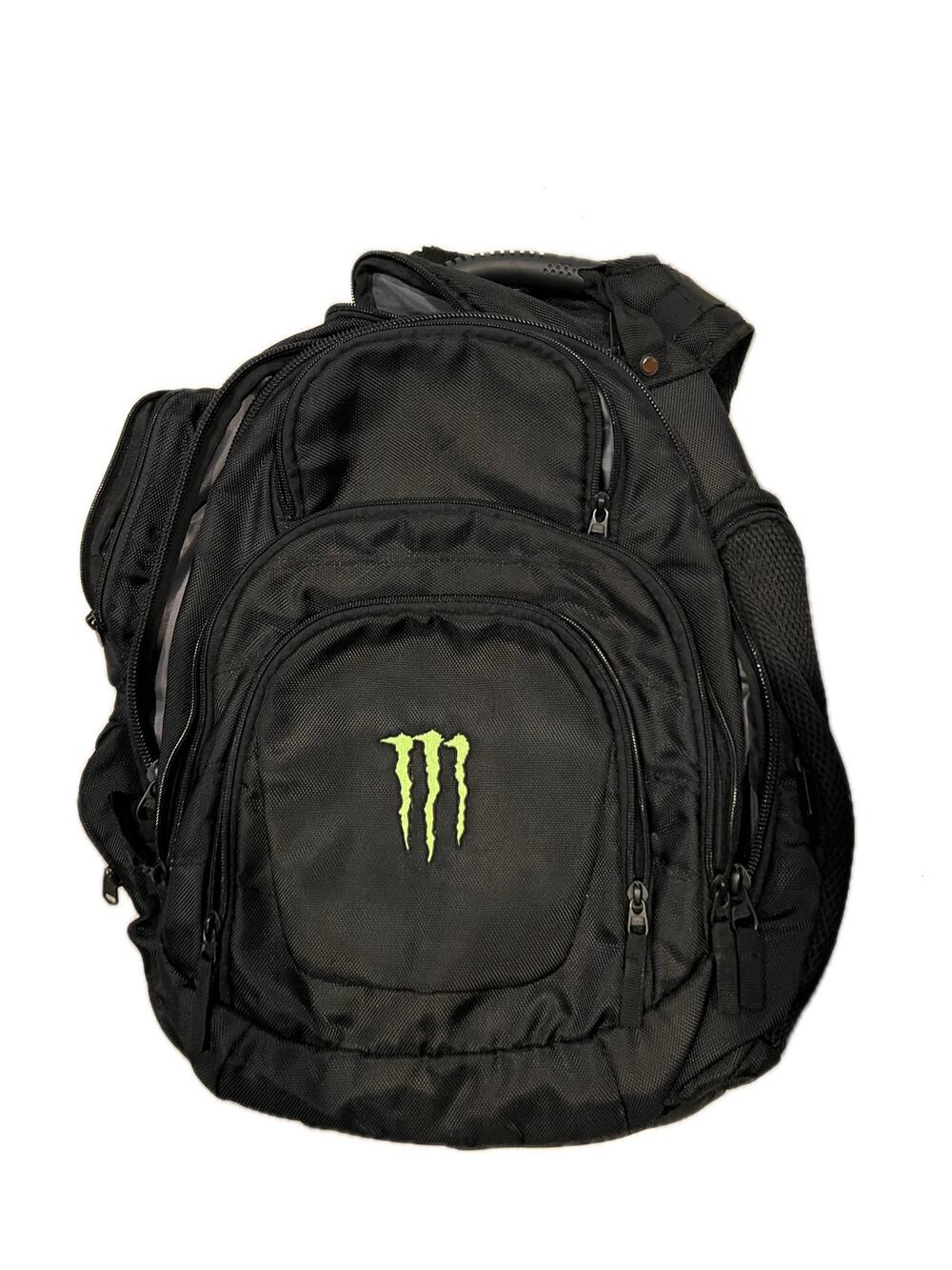 Monster Energy Black Backpack Lightweight With Laptop Sleeve